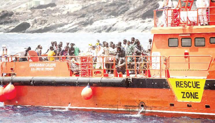 136 Europe-bound African migrants rescued at Spanish port