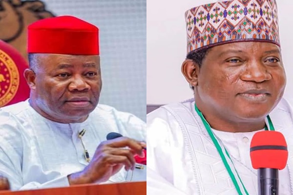 Akpabio swears in Lalong