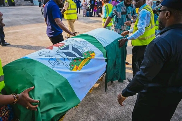 Akeredoluâ€™s remains arrive Nigeria