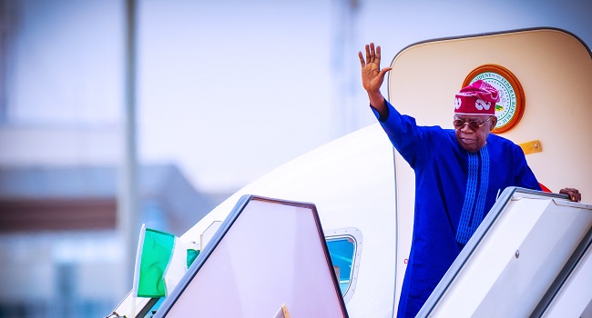Tinubu arrives to flag off Lagos-Calabar coastal highway