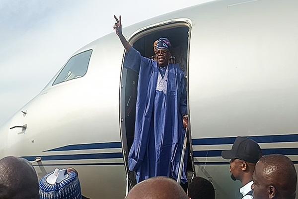 Tinubu arrives Abuja to commission road project