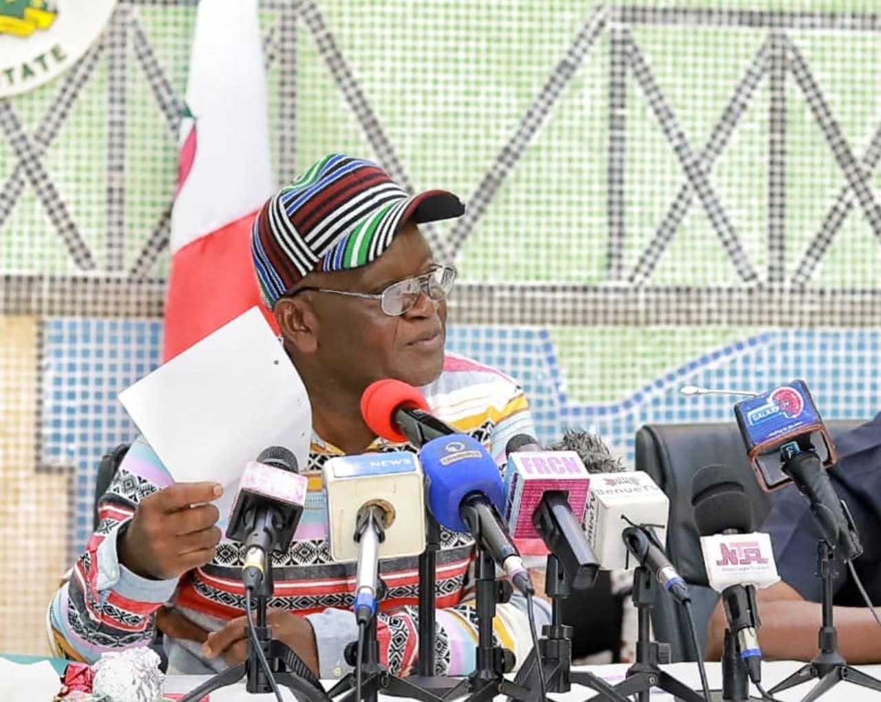Call presidency to order before terrorists take over Aso Rock â€“ Gov Ortom tells Nigerians