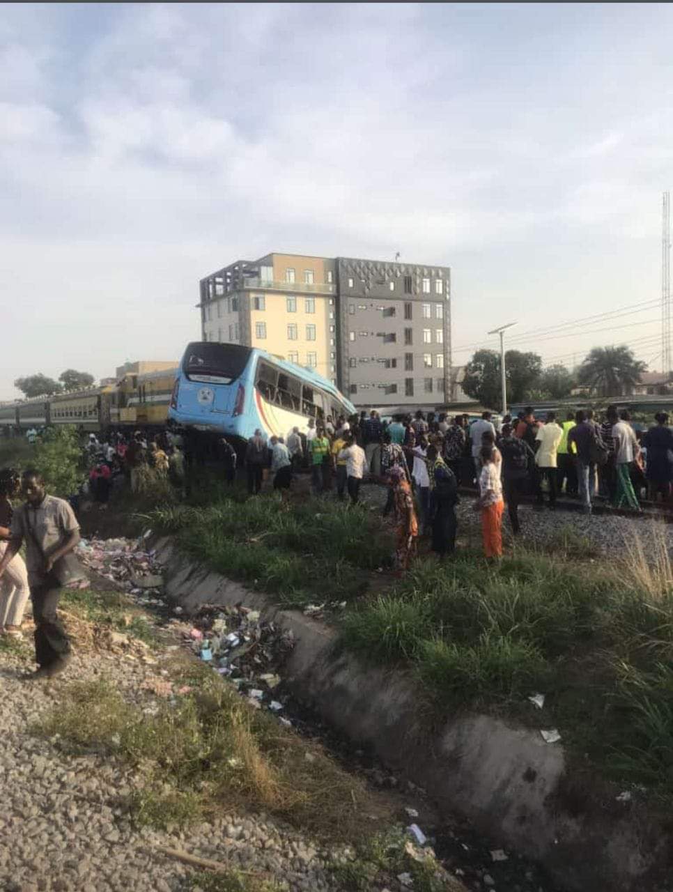 Real Reason Train Crushed Lagos Staff Bus â€“ Driver