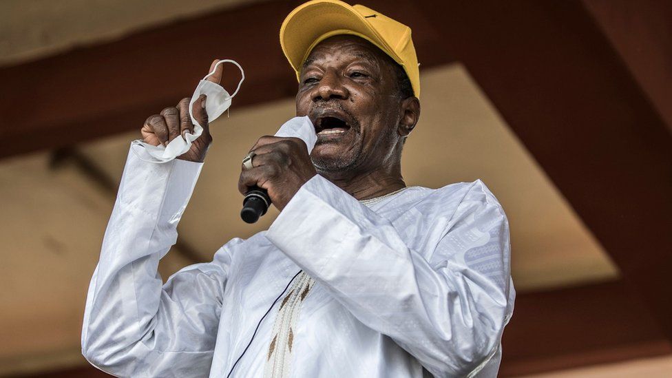 Alpha CondÃ©: Guinea's ousted president in good health, Ecowas says