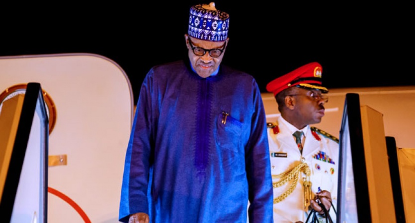Buhari Returns To Nigeria After UK-Africa Summit