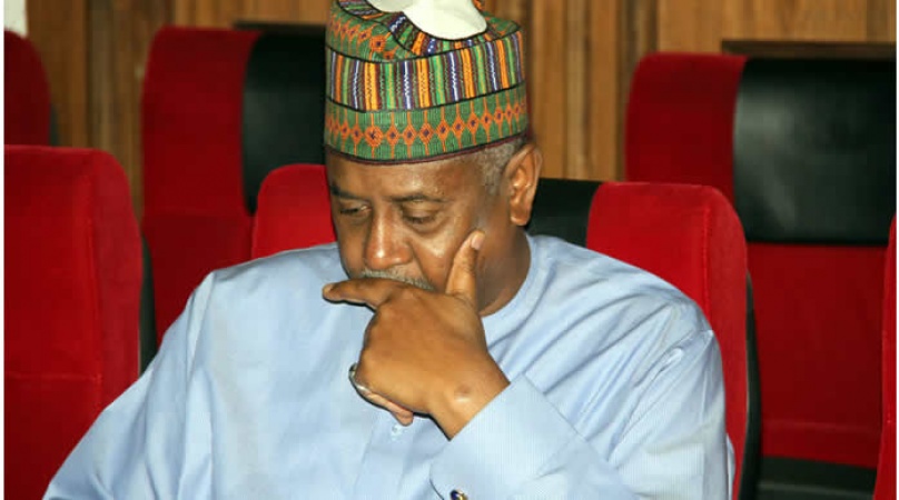 Dasuki appears in court, withdraws applications protesting trial
