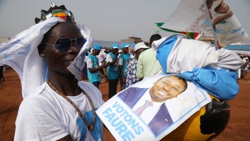 Togo's President Faure GnassingbÃ© wins fourth term