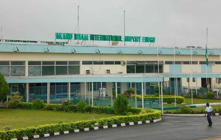 First Flight 5N-PAZ lands at Akanu Ibiam International Airport Enugu