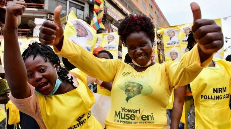 Uganda's long-time leader Yoweri Museveni declared election winner