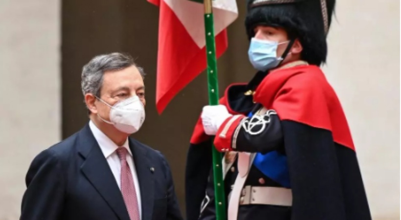 Italy's Mario Draghi sworn in as prime minister, taking the reins of a country in crisis