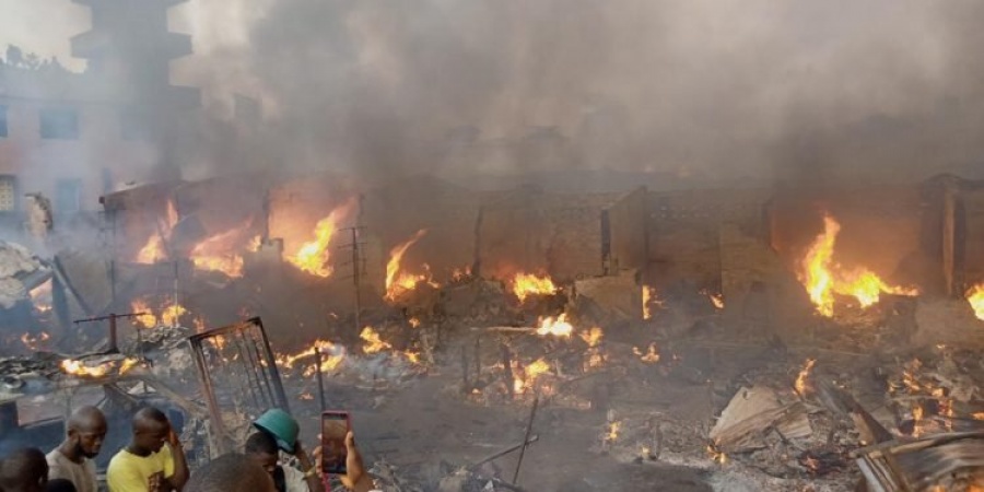 Wailings as midnight fire razes popular Ibadan auto parts market
