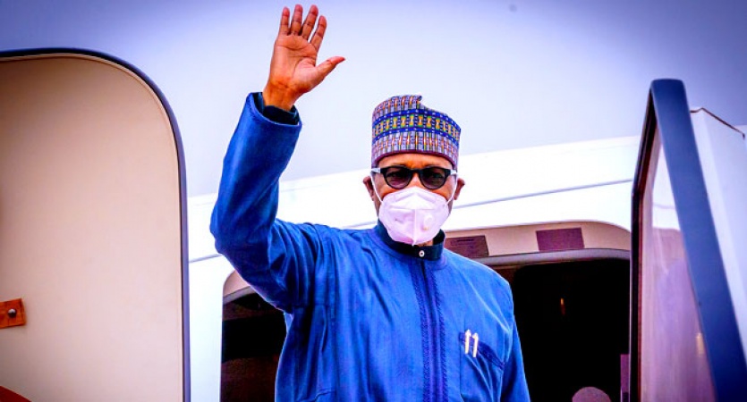 President Buhari Returns From UK