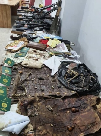 Photos: Arms, ammunition DSS recovered from Sunday Igbohoâ€™s house