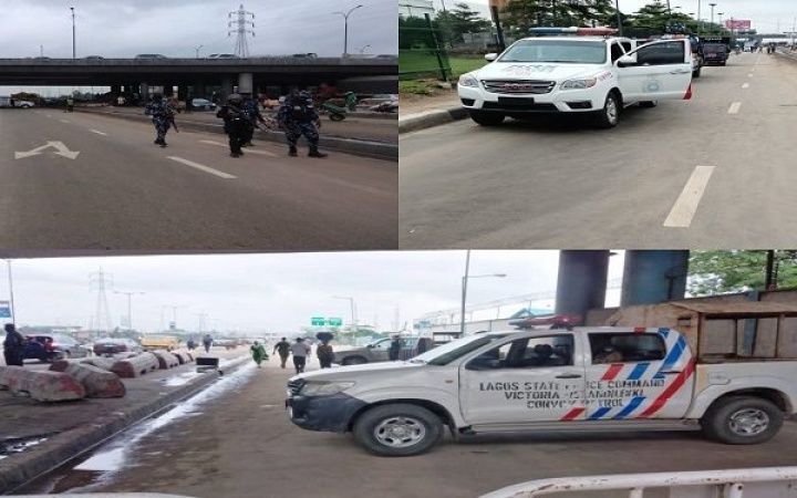 Heavy security presence over planned rally in Lagos