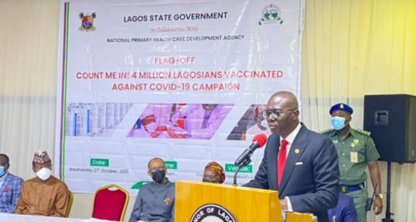 COVID: Sanwo-Olu warns of â€˜potentialâ€™ fourth wave, flags off mass vaccination campaign