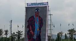 Bola Tinubuâ€™s portrait is the largest portrait on canvas in the world.