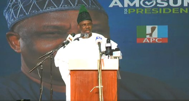 Amosun Officially Declares For President, Vows To Harness Nigeriaâ€™s Potentials