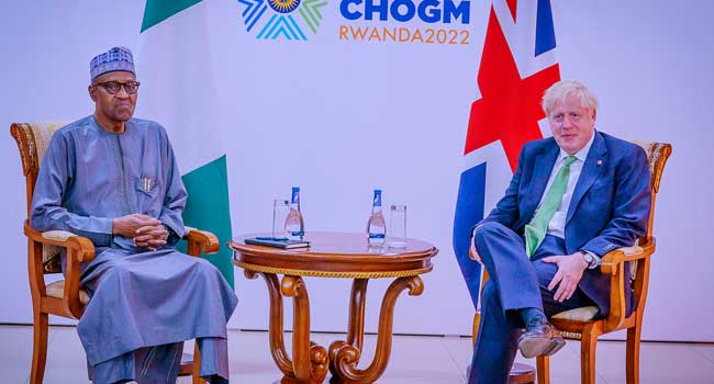 2023: Person Who Tried Seeking Third Term Didnâ€™t End Well, Buhari Tells UK Prime Minister