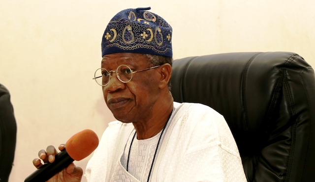 Bandits are like 'area boys', they've not taken over – Lai Mohammed