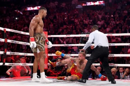 Anthony Joshua knocks out Jake Paul in sixth round of heavyweight bout
