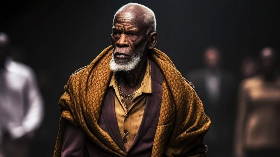 The Nigerian AI artist reimagining a stylish old age